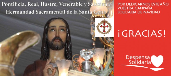 Recogida de alimentos en la Hermanad de la Santa Cena