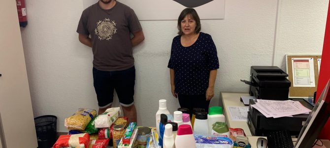 DONACIÓN DE ALIMENTOS ESN (ERASMUS STUDIENT NETWORKS)